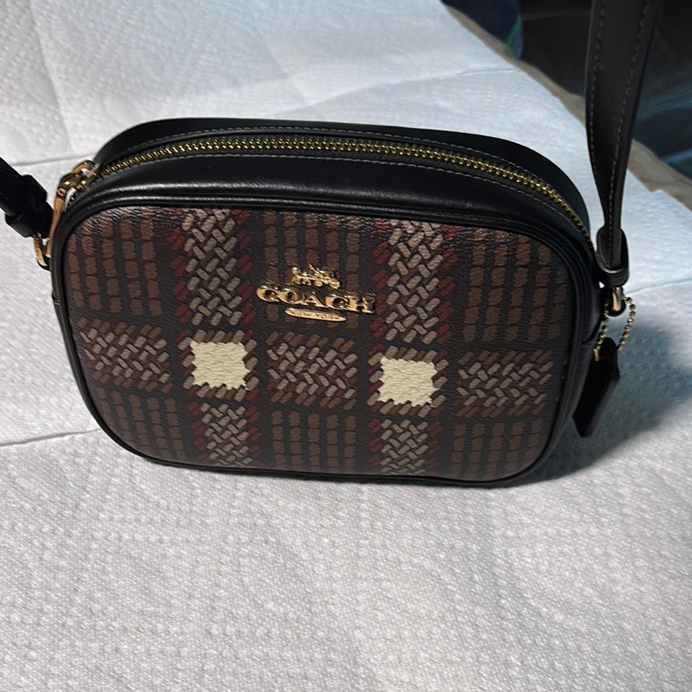 Coach Brown and Black Crossbody Bag